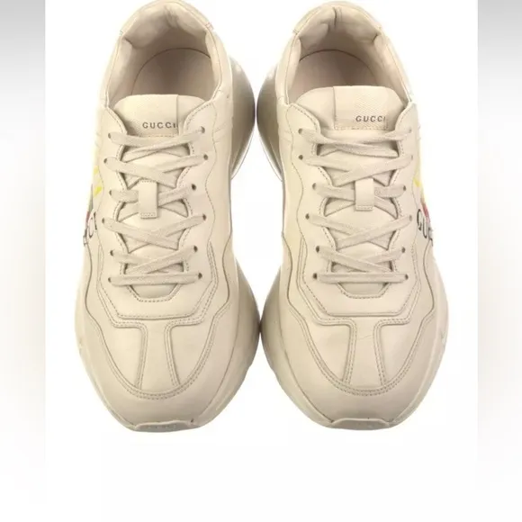 Gucci Cream Logo Sneakers