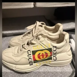 Gucci Cream Logo Sneakers