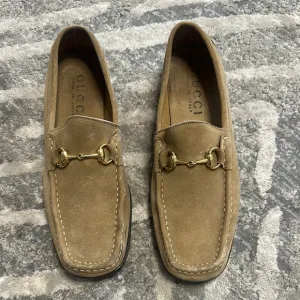 Gucci Men's Suede Tan Loafers
