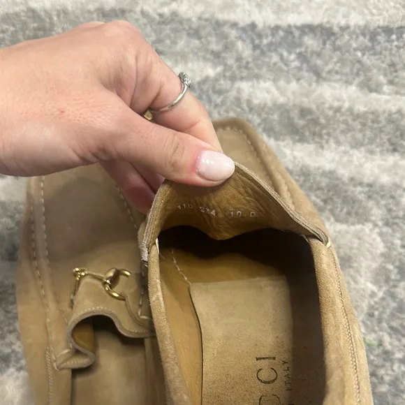 Gucci Men's Suede Tan Loafers