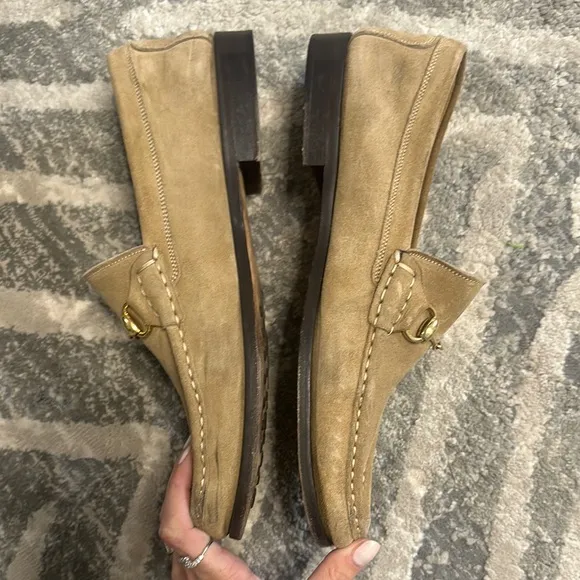 Gucci Men's Suede Tan Loafers