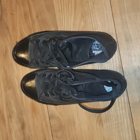 Harley-Davidson® Men's Baxter All Black  Leather Hi-Cut Sneakers sz 9