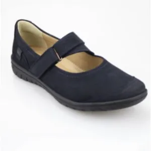 Hartjes NWOB Nubuck Mary Jane Comfy Everyday Flats Never Worn Black US 9.5