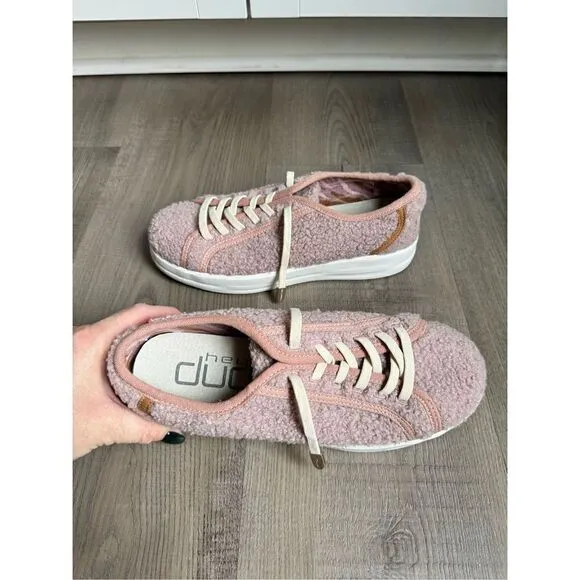 Hey Dude Karina Sherpa Slip On Fashion Sneakers Women’s Size 5 Brand New