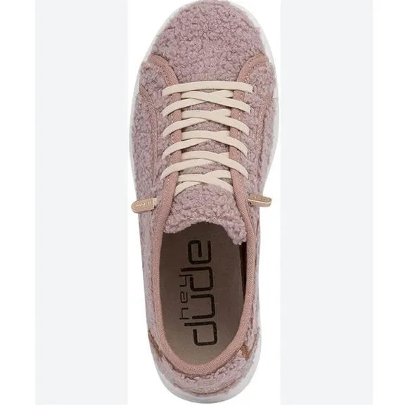 Hey Dude Karina Sherpa Slip On Fashion Sneakers Women’s Size 5 Brand New