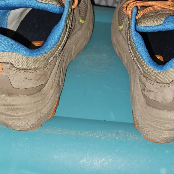 Hoka Anacapa 2 Low GTX Tan and Orange Sneakers with Rugged Outsole