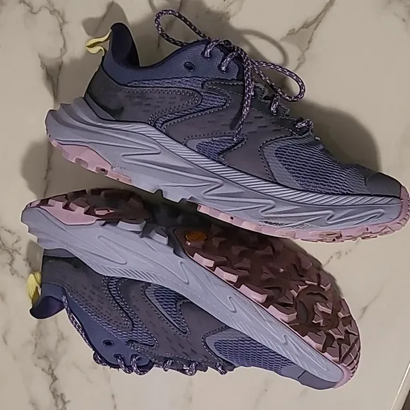 Hoka Anacapa 2 Low GTX Vibram Mega Grip Gore-Tex Purple Running Shoes Wmns 8B