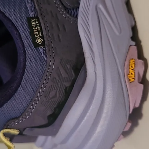 Hoka Anacapa 2 Low GTX Vibram Mega Grip Gore-Tex Purple Running Shoes Wmns 8B