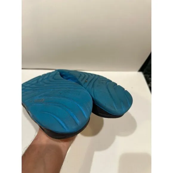 HOKA ORA Recovery Slides Ebony/Dresden Blue - Size 10