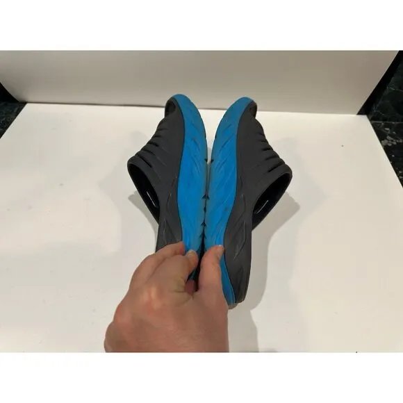 HOKA ORA Recovery Slides Ebony/Dresden Blue - Size 10
