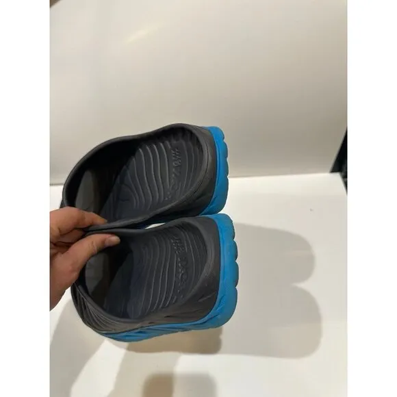 HOKA ORA Recovery Slides Ebony/Dresden Blue - Size 10
