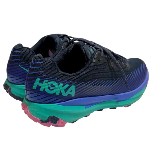 Hoka Trent 2 Trail Racer Blue Lace Up Running Sneaker Womens Size 9