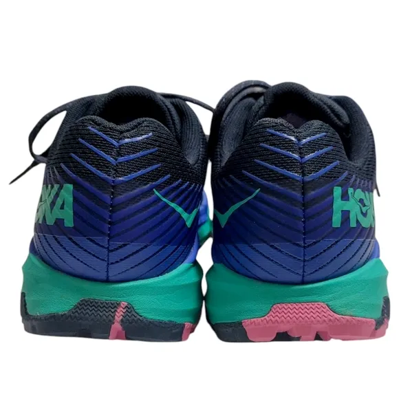 Hoka Trent 2 Trail Racer Blue Lace Up Running Sneaker Womens Size 9