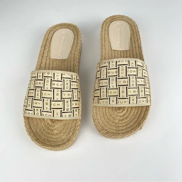 HOST PICK 🎉 TORY BURCH ‘TORY’ WOVEN SLIDES