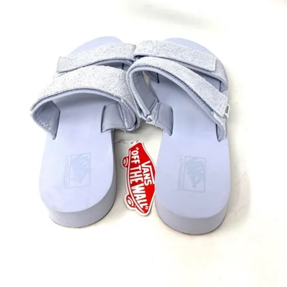 🔥HOT SALE🔥VANS Cayucas Mega Platform Gray Women’s Suede Sandals VN0A4U1XUNY