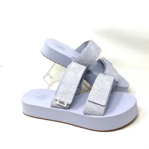 🔥HOT SALE🔥VANS Cayucas Mega Platform Gray Women’s Suede Sandals VN0A4U1XUNY