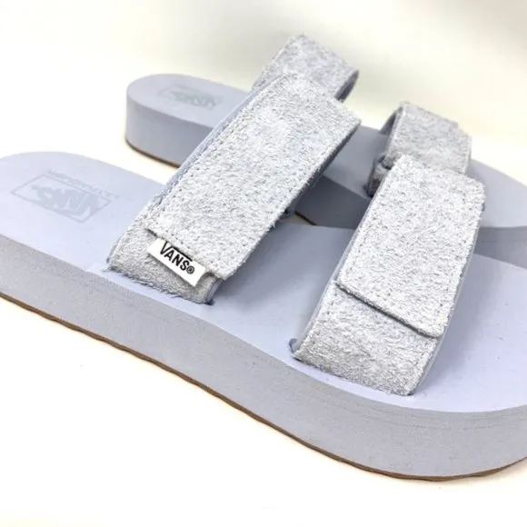 🔥HOT SALE🔥VANS Cayucas Mega Platform Gray Women’s Suede Sandals VN0A4U1XUNY