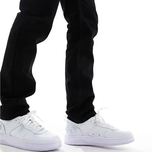 Hugo  • Men's White Leather Kilian Sneakers