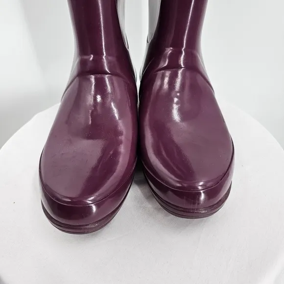 Hunter Colorful Tall Rain Boots Quilted Rigley Boots - Size 7