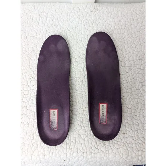 Hunter Gloss Quilted Wine Chelsea Boots 6/7 ?