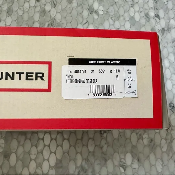 Hunter Kids Chartreuse Yellow Rain Boots