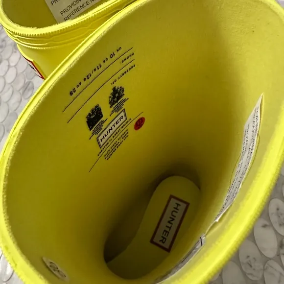 Hunter Kids Chartreuse Yellow Rain Boots