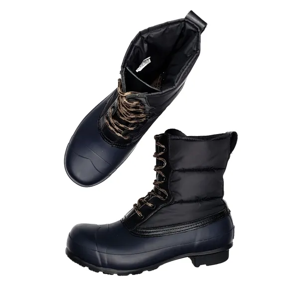 Hunter Original Short Quilted Lace-Up Boots