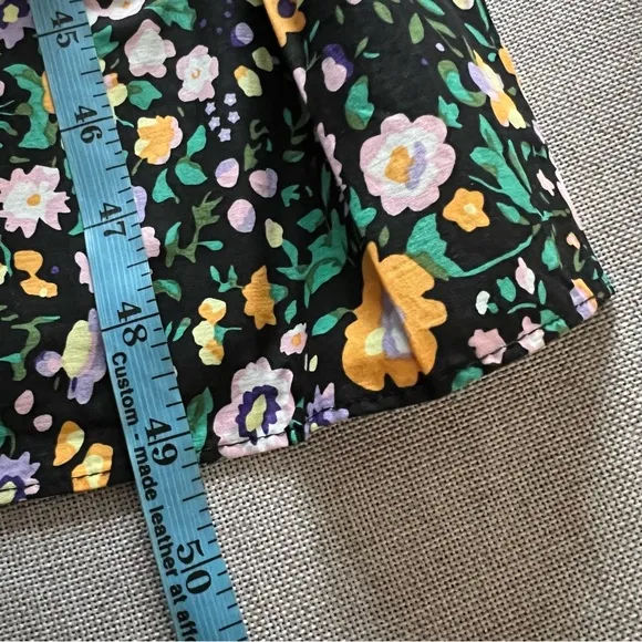 Hyacinth house smocked Samantha midi dress ladies size large black multi floral