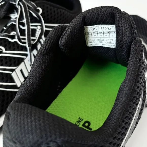 Inov-8 F-Lite G 230 V2 Cross Training Sneakers Black/White Men’s Size 9