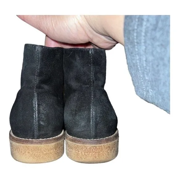 ITALEAU Womens Foliana Waterproof Suede Boots Handmade in Italy Rubber