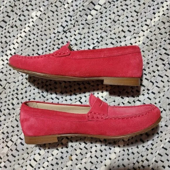 J. Crew 'James' Suede Loafers - Soft Fuchsia