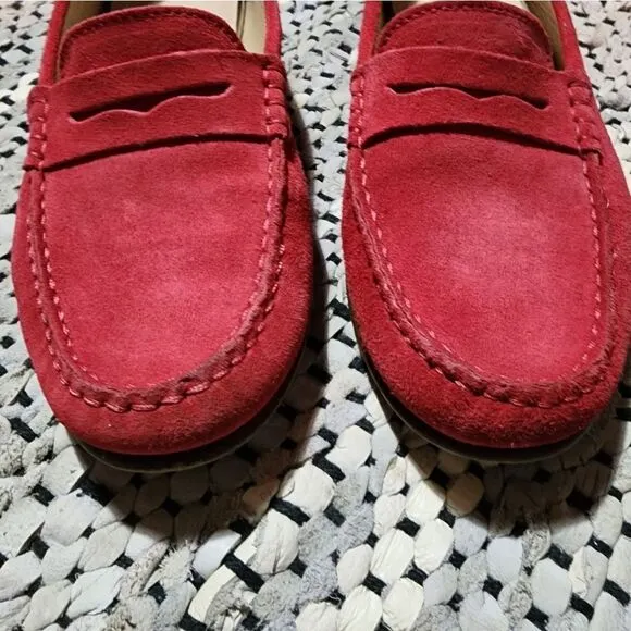 J. Crew 'James' Suede Loafers - Soft Fuchsia