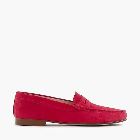 J. Crew 'James' Suede Loafers - Soft Fuchsia