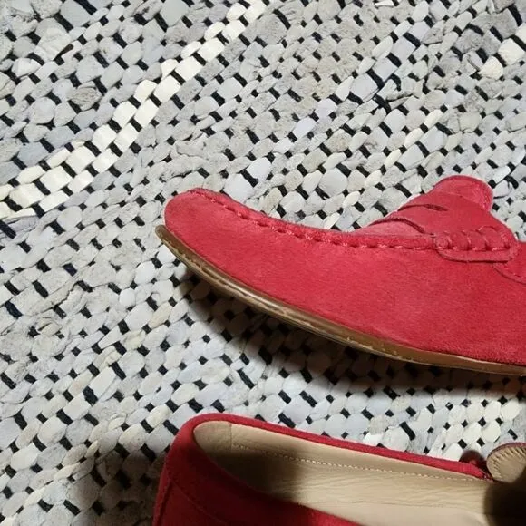 J. Crew 'James' Suede Loafers - Soft Fuchsia
