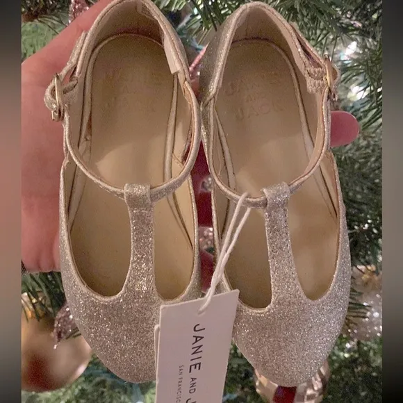 JANIE AND JACK GLITTER FLAT Size 6