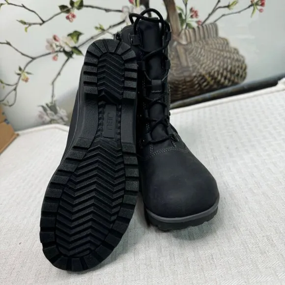 JBU Womens Waterproof Fargo 6M Winter Boots With Faux Fur Lining &amp; Quilted Desig
