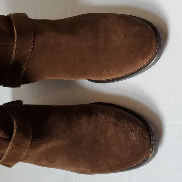 J.Crew Lowell Suede Buckle Boots sz. 8