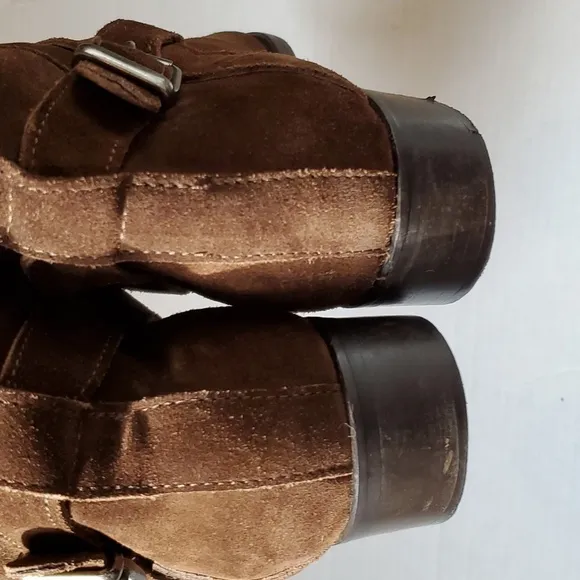 J.Crew Lowell Suede Buckle Boots sz. 8