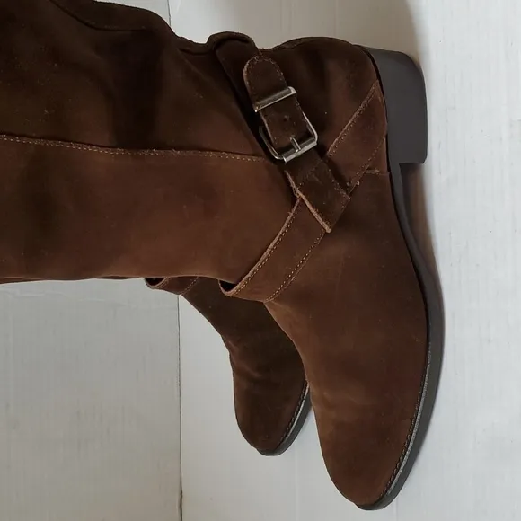J.Crew Lowell Suede Buckle Boots sz. 8