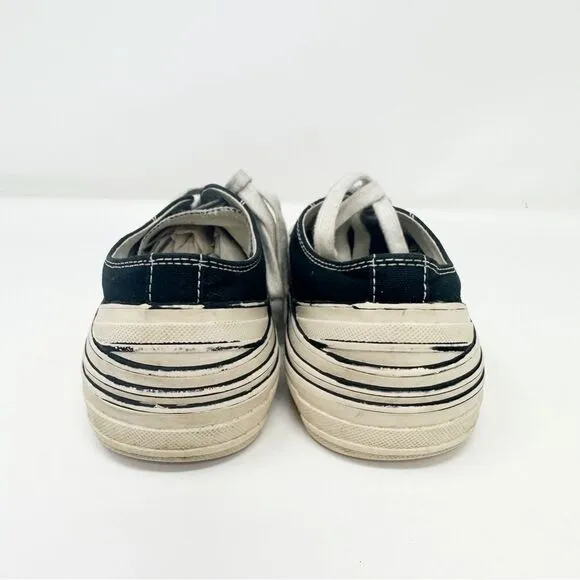 Jeffrey Campbell Endorphin Platform Canvas Sneakers Black Size 8