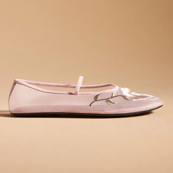 Jeffrey Campbell Swan Flower Mesh Flats