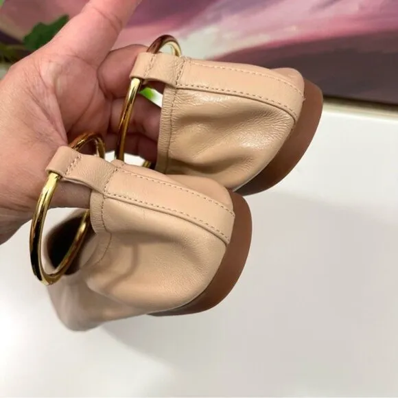 Jeffrey Campbell Tippy Ballet Flats in Neutral Size 10