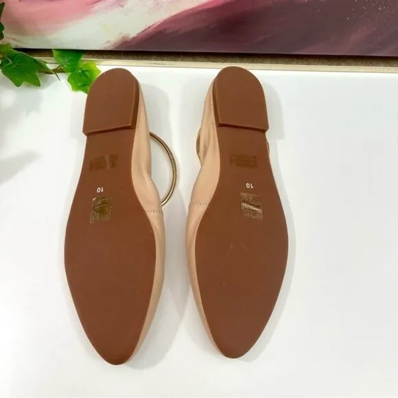 Jeffrey Campbell Tippy Ballet Flats in Neutral Size 10