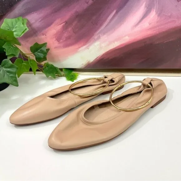 Jeffrey Campbell Tippy Ballet Flats in Neutral Size 10