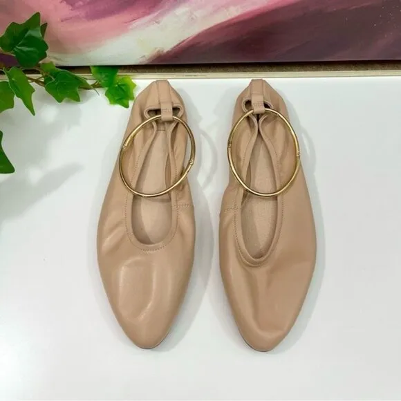 Jeffrey Campbell Tippy Ballet Flats in Neutral Size 10