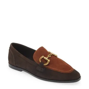 Jeffrey Campbell Velviteen Bit Accent Two Tone Suede Loafers