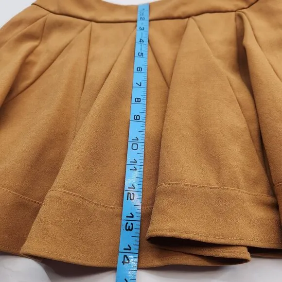 Jill Stuart Skirt Women's Size 2 Pleated Mini Skirt Golden Yellow Designer Chic