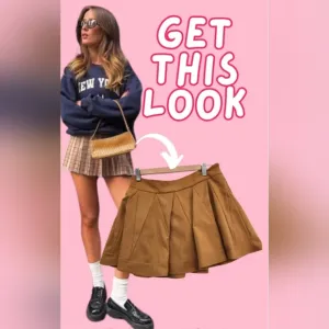 Jill Stuart Skirt Women's Size 2 Pleated Mini Skirt Golden Yellow Designer Chic