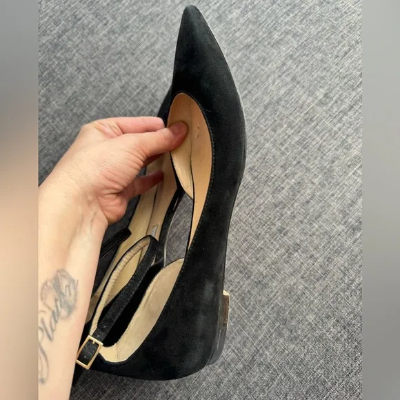 Jimmy Choo Navy Suede Lucy Flats Size EU 40 US 8,5/9