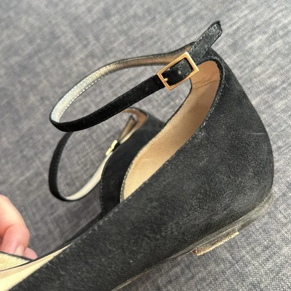 Jimmy Choo Navy Suede Lucy Flats Size EU 40 US 8,5/9